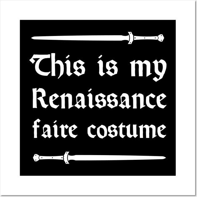 Funny Renaissance Faire Costume Wall Art by MeatMan